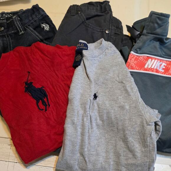 Boys size 6 bundle Nike jacket 2 polo shirts 2 pair jeans excellent condition - Picture 3 of 16